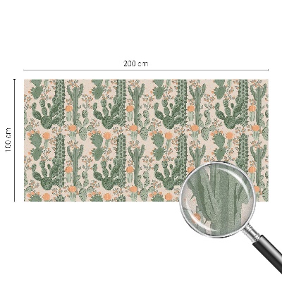 Sichtschutz Klebefolie Buntglasoptik Grüne Sukkulenten