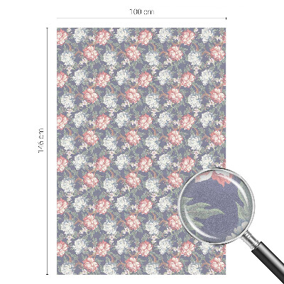 Sichtschutz Klebefolie Buntglasoptik Florale Eleganz