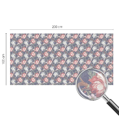 Sichtschutz Klebefolie Buntglasoptik Florale Eleganz