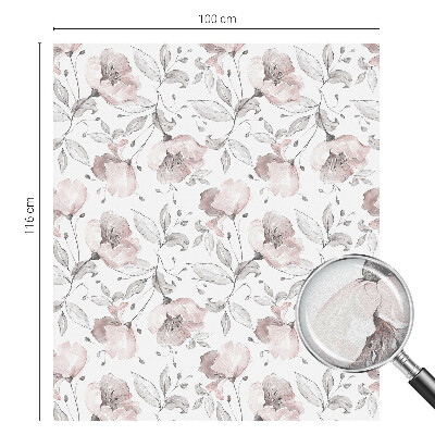 Fensterfolie Sichtschutz Rosenblätter