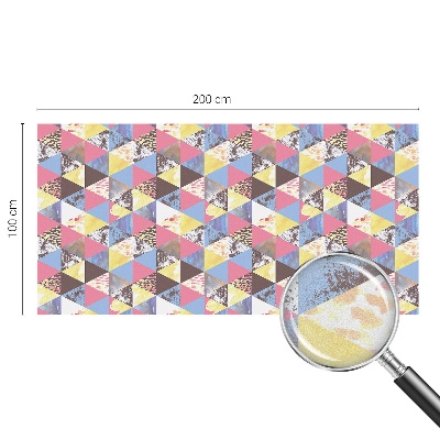 Sichtschutz Klebefolie Buntglasoptik Bunte Dreiecke