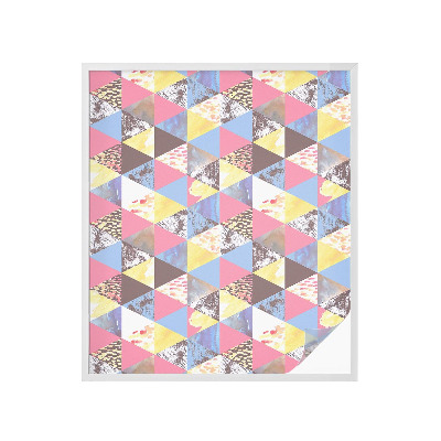 Sichtschutz Klebefolie Buntglasoptik Bunte Dreiecke