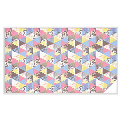 Sichtschutz Klebefolie Buntglasoptik Bunte Dreiecke