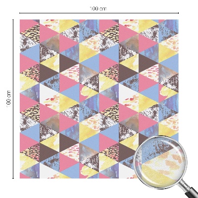 Sichtschutz Klebefolie Buntglasoptik Bunte Dreiecke