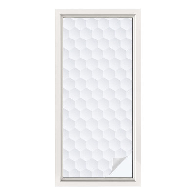 Sichtschutzfolie Fenster Buntglasoptik Weißes Mosaik