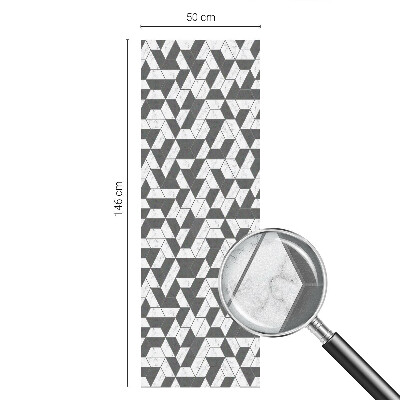 Sichtschutzfolie Fenster Buntglasoptik Geometrische Illusionen