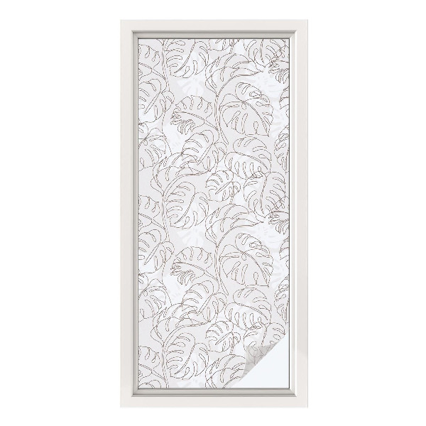 Fensterfolie Sichtschutz Pflanzenornament