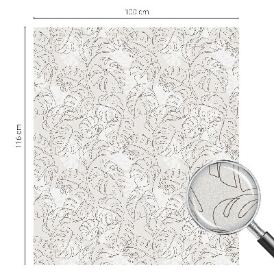 Fensterfolie Sichtschutz Pflanzenornament