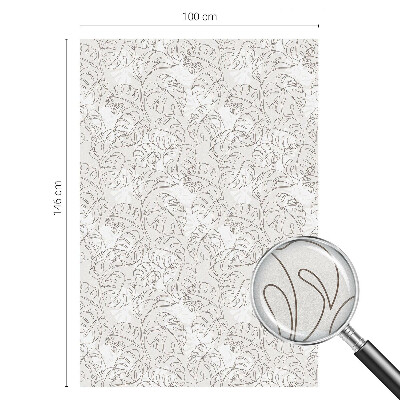 Fensterfolie Sichtschutz Pflanzenornament