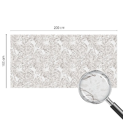 Fensterfolie Sichtschutz Pflanzenornament