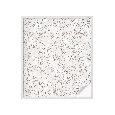 Fensterfolie Sichtschutz Pflanzenornament