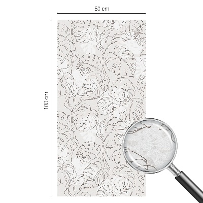 Fensterfolie Sichtschutz Pflanzenornament