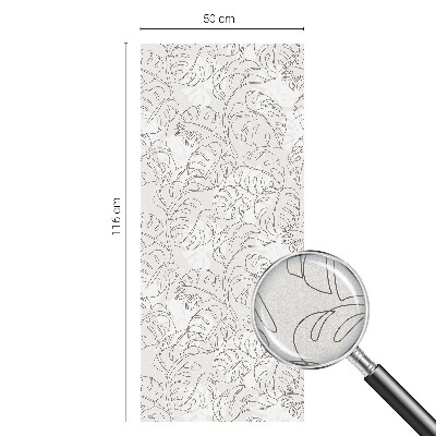 Fensterfolie Sichtschutz Pflanzenornament