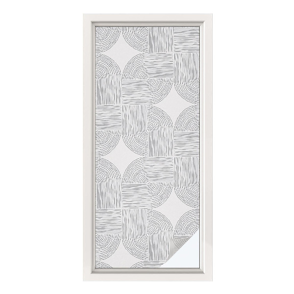 Sichtschutz Klebefolie Buntglasoptik Friedliche Symmetrie