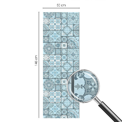 Fensterfolie Sichtschutz Blaue Fliesen