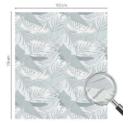 Sichtschutzfolie Fenster Buntglasoptik Zarte Blätter