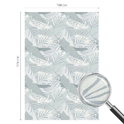 Sichtschutzfolie Fenster Buntglasoptik Zarte Blätter