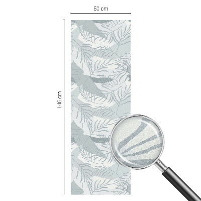 Sichtschutzfolie Fenster Buntglasoptik Zarte Blätter