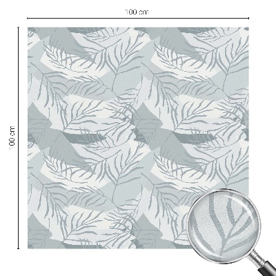 Sichtschutzfolie Fenster Buntglasoptik Zarte Blätter