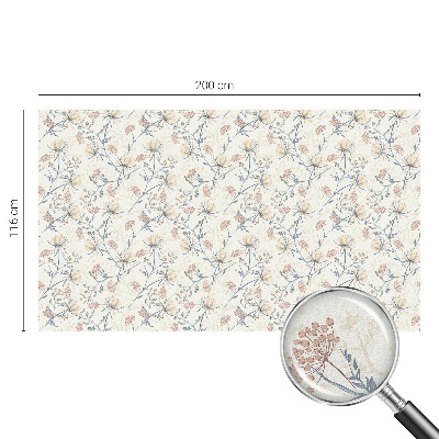 Sichtschutz Klebefolie Buntglasoptik Blumen der Harmonie