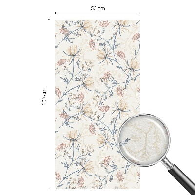 Sichtschutz Klebefolie Buntglasoptik Blumen der Harmonie