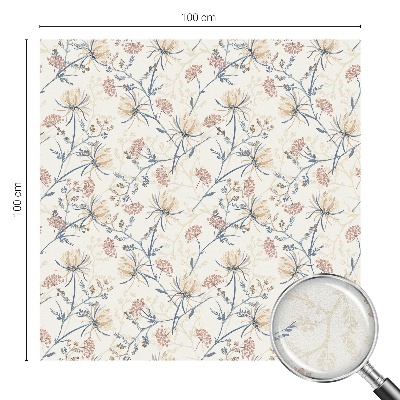 Sichtschutz Klebefolie Buntglasoptik Blumen der Harmonie