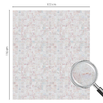 Fensterfolie Sichtschutz Steinmosaik