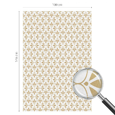 Sichtschutzfolie Fenster Buntglasoptik Pflanzeneleganz