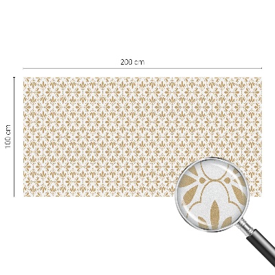 Sichtschutzfolie Fenster Buntglasoptik Pflanzeneleganz