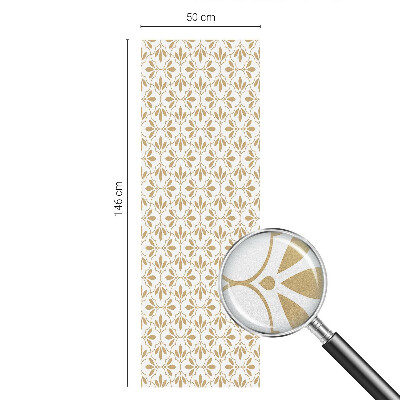 Sichtschutzfolie Fenster Buntglasoptik Pflanzeneleganz