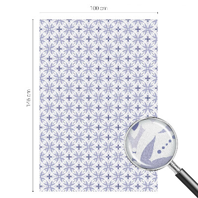 Sichtschutz Klebefolie Buntglasoptik Lila Muster