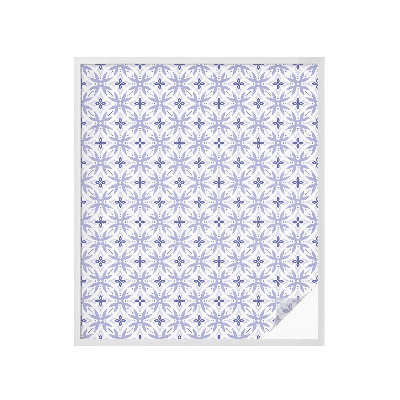 Sichtschutz Klebefolie Buntglasoptik Lila Muster