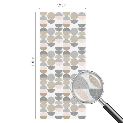 Sichtschutz Klebefolie Buntglasoptik Geometrische Muster