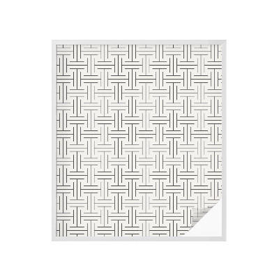 Folie für Fenster blickdicht Symmetrischer Zopf