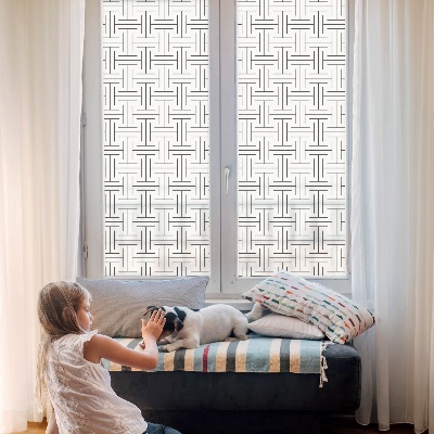 Folie für Fenster blickdicht Symmetrischer Zopf