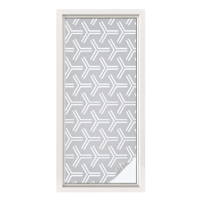 Sichtschutz Klebefolie Buntglasoptik Minimalistische Linien