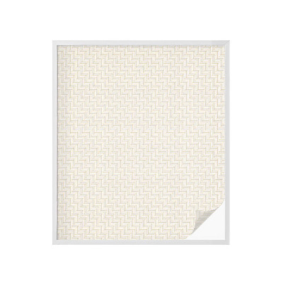 Sichtschutzfolie Fenster Buntglasoptik Eleganz im Fischgrätmuster