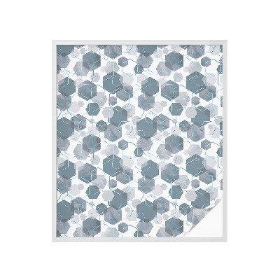 Fensterfolie Sichtschutz Geometrische Sechsecke