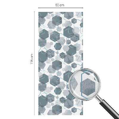 Fensterfolie Sichtschutz Geometrische Sechsecke