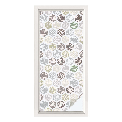 Folie für Fenster blickdicht Geometrische Wellen