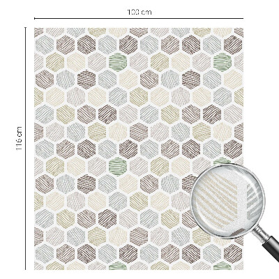 Folie für Fenster blickdicht Geometrische Wellen