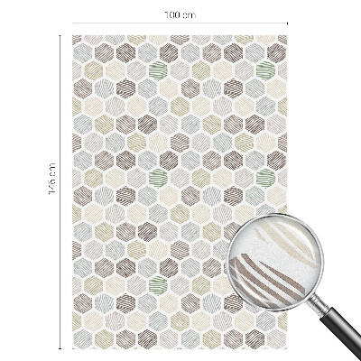 Folie für Fenster blickdicht Geometrische Wellen