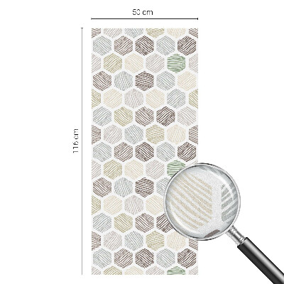 Folie für Fenster blickdicht Geometrische Wellen