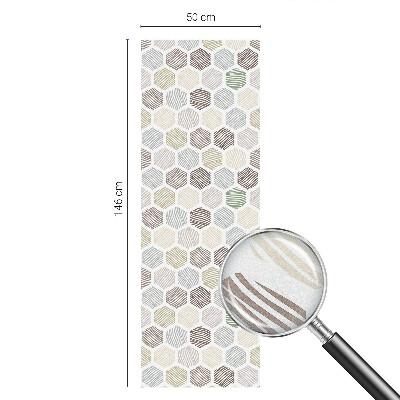 Folie für Fenster blickdicht Geometrische Wellen
