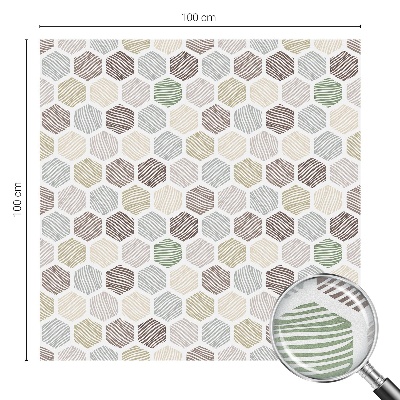 Folie für Fenster blickdicht Geometrische Wellen