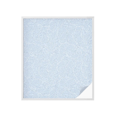 Sichtschutz Klebefolie Buntglasoptik Bemalter Filz