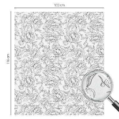 Folie für Fenster blickdicht Blumenmotiv