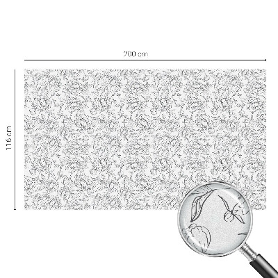 Folie für Fenster blickdicht Blumenmotiv