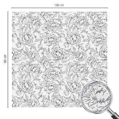 Folie für Fenster blickdicht Blumenmotiv