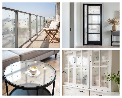 Folie für Fenster blickdicht Verstreute Elemente